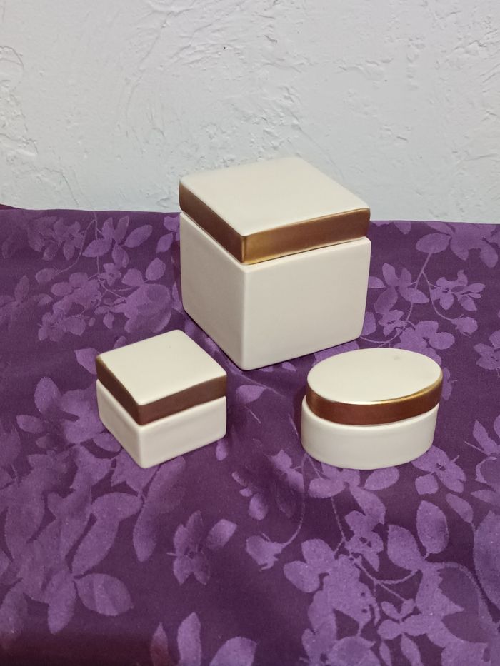 Set boîtes porcelaine