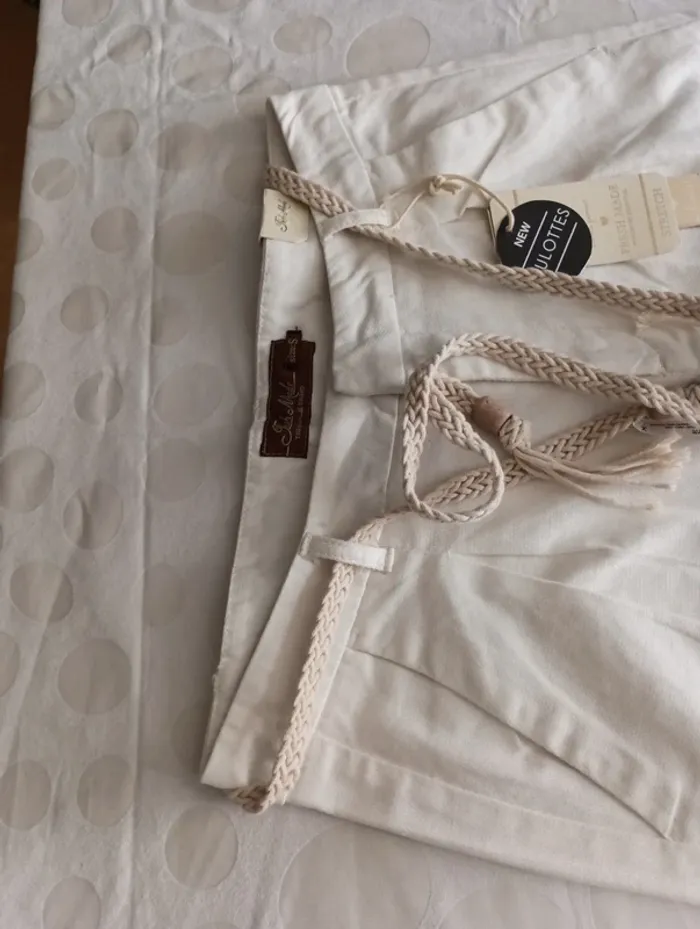 Bermuda short jupe culotte femme Fresh Made taille 38 avec ceinture neuf - photo numéro 5