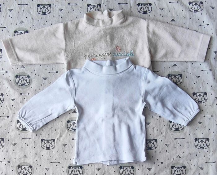 Lot de Tee-Shirt ML taille 1 mois - photo numéro 2