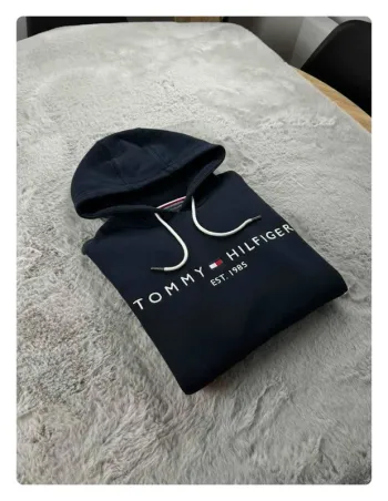 Sweat à capuche Tommy Hilfiger bleu marine M