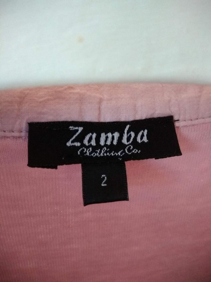 T-Shirt manches longues style chemisier rose - photo numéro 4