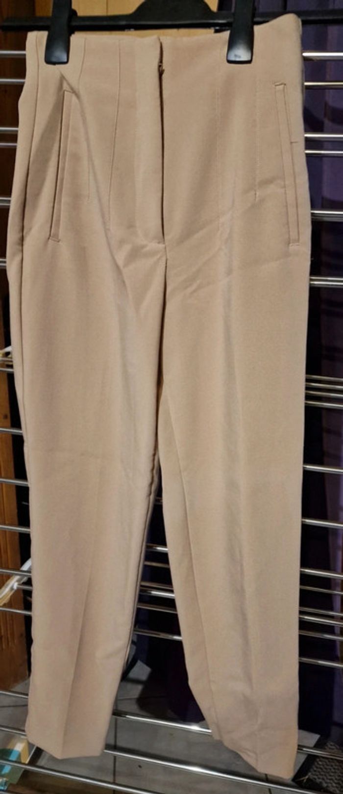 Pantalon beige femme taille XS _ Zara