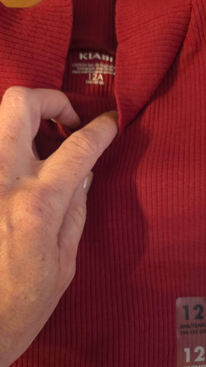 (Neufs non portés)🏷🤩🥰 lot teeshirts col montants 12 ans fille 🤩🩷🥰 - photo numéro 10