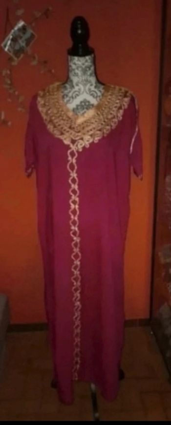 Djellaba rouge doré T40
