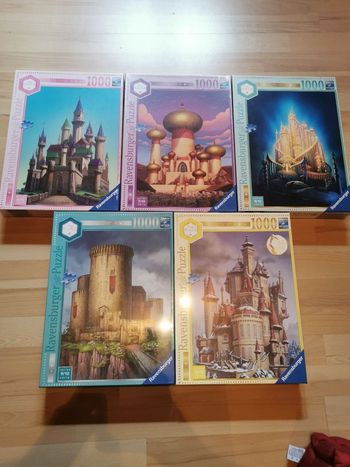 Lot puzzle disney castle collection