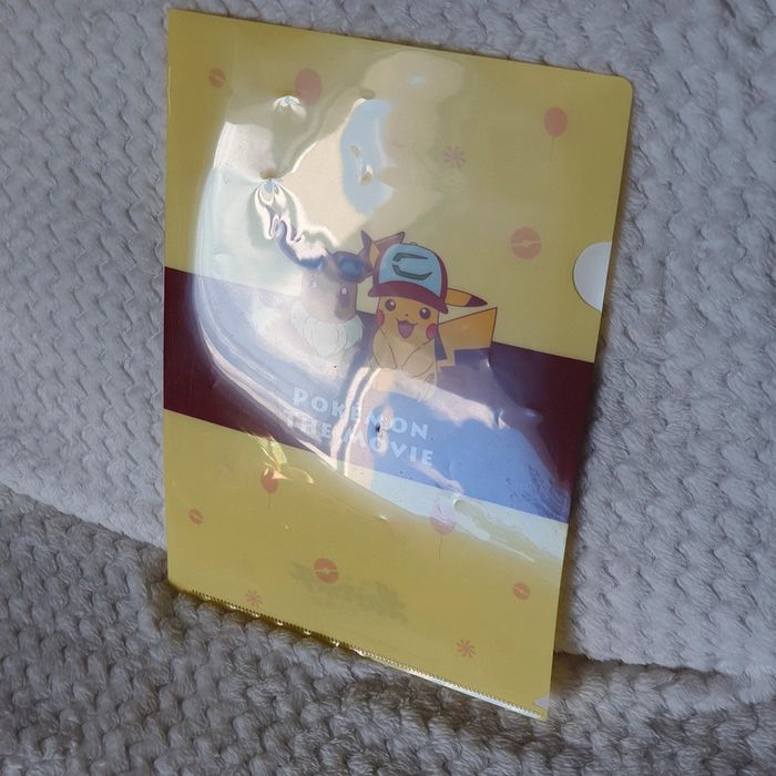 Pochette A4 japon Pokemon le film The Power of Us Pikachu eevee dossier pochette transparent - photo numéro 3