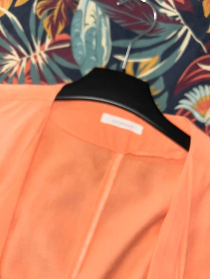 Veste asymétrique orange corail Promod - photo numéro 3