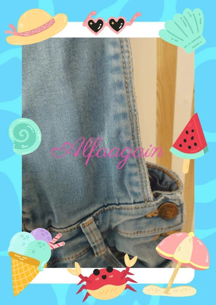 Salopette jean 8ans tao - photo numéro 6