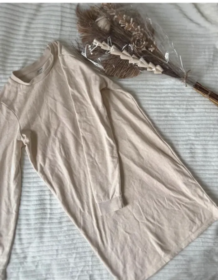 Robe beige clair - basique doux - photo numéro 4