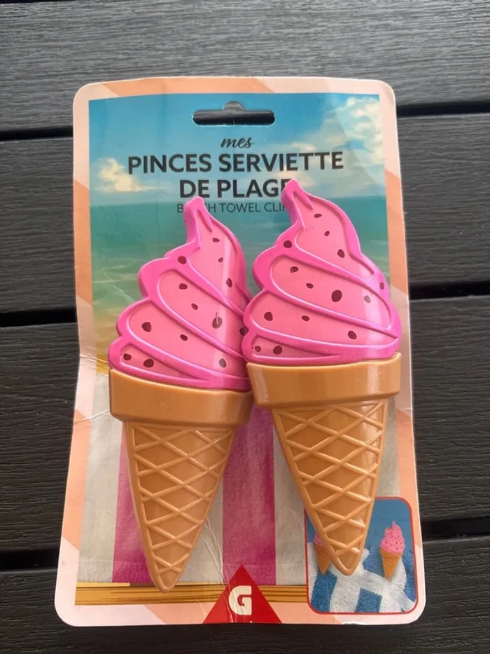 Pince serviette de plage