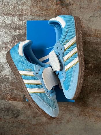 Adidas samba Lt - Semi Blue (Blue White / Bleu Blanc) - Neuf - 36.5