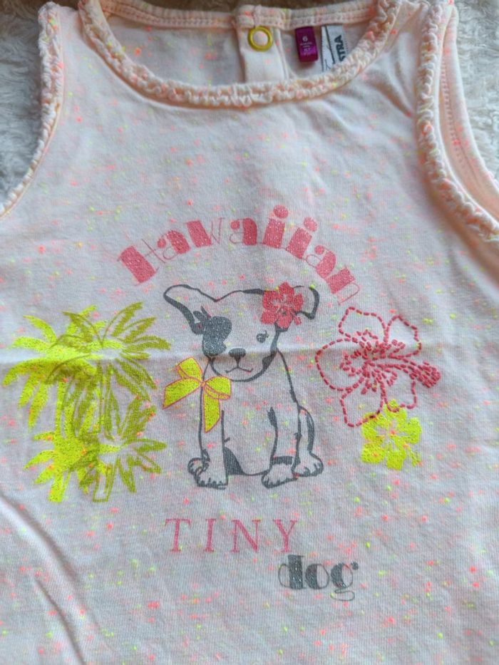 Ensemble (tee shirt sans manche+legging) Fille 6 mois Chien hawaiian dog Orchestra - photo numéro 6