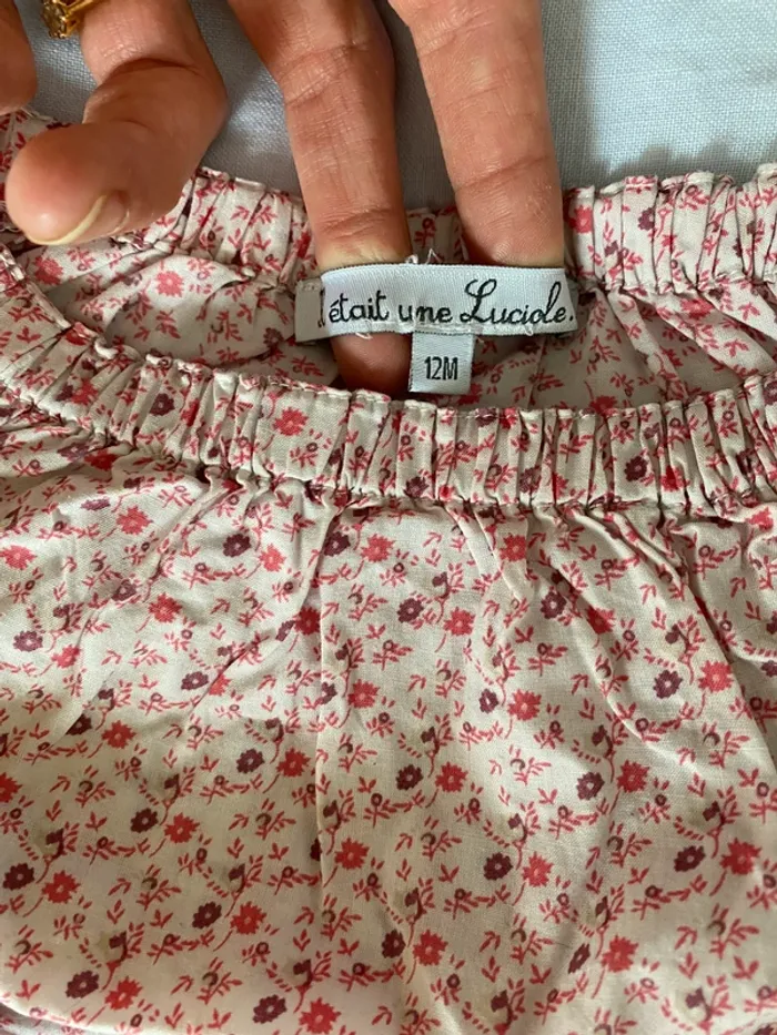 Blouse fleurie 12 mois Il était une luciole - photo numéro 2