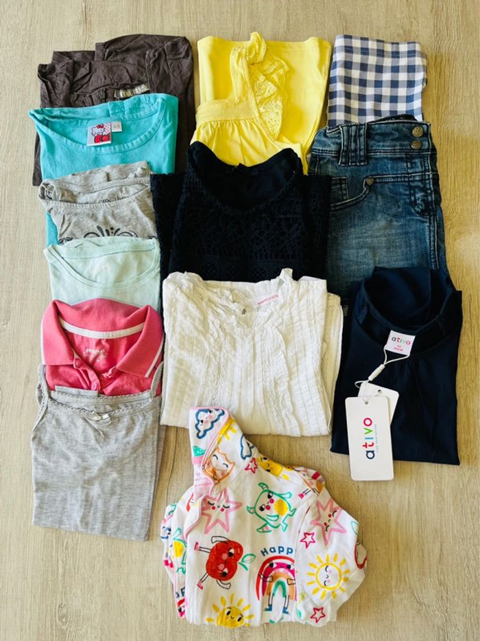 Lot de vêtements été enfant fille multiple marque