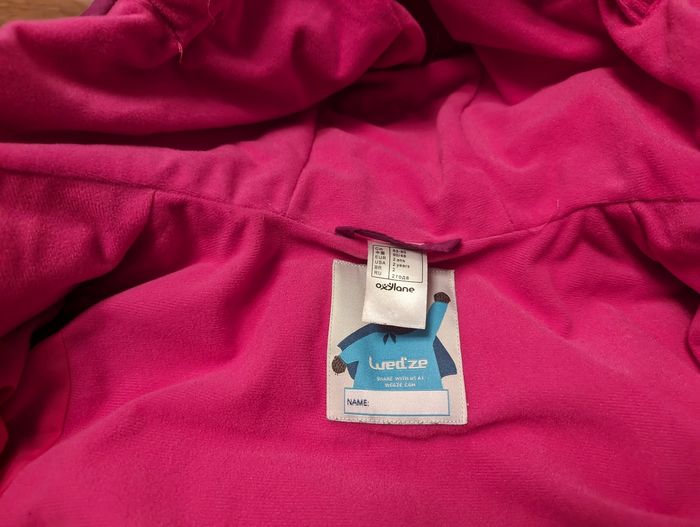 Manteau de ski de marque Wed'ze 2 ans, 83-90 cm - photo numéro 3