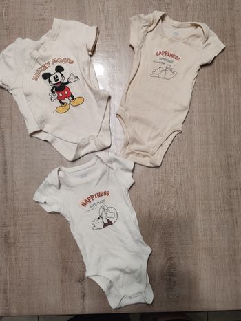 Lot de 3 bodies 3 mois