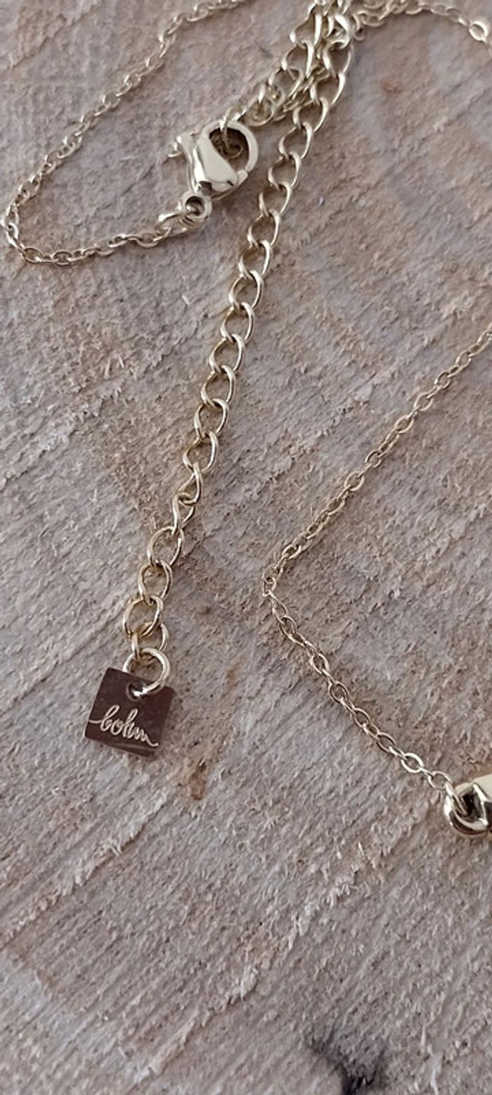 Collier barre strass rose Bohm - photo numéro 3