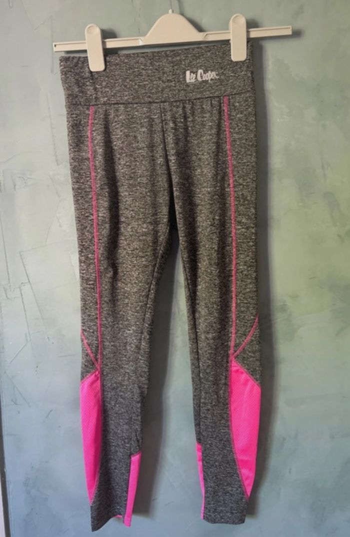 Legging de sport noir et rose taille M Lee Cooper