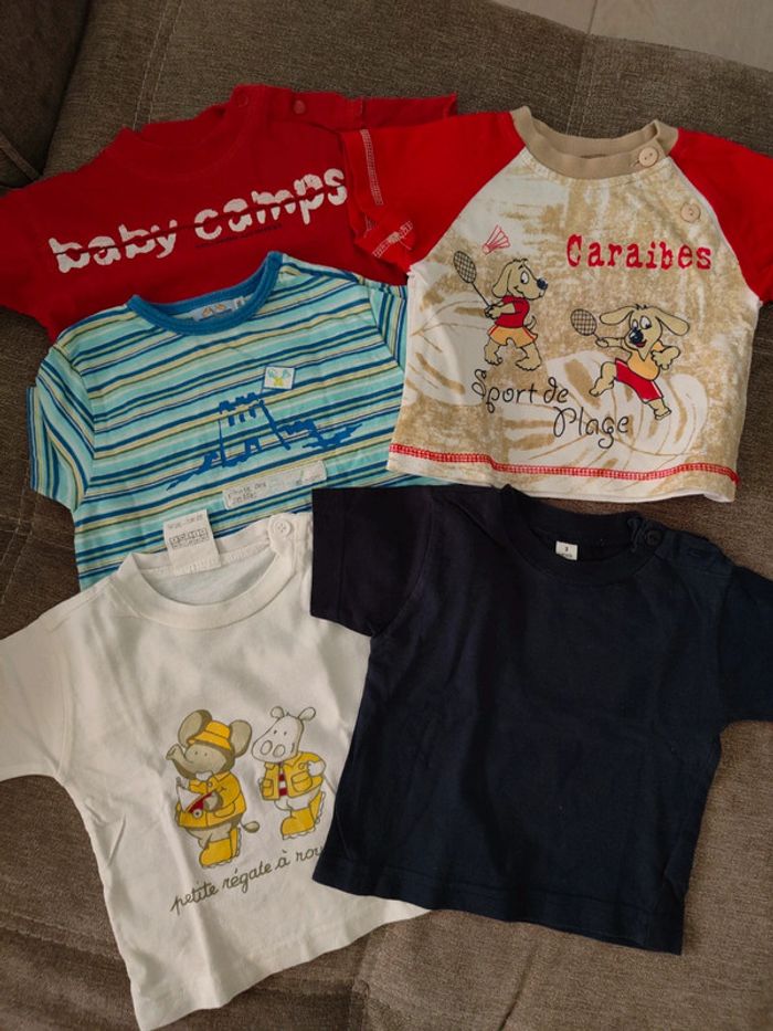 Lot de 5 tee-shirts 3 mois