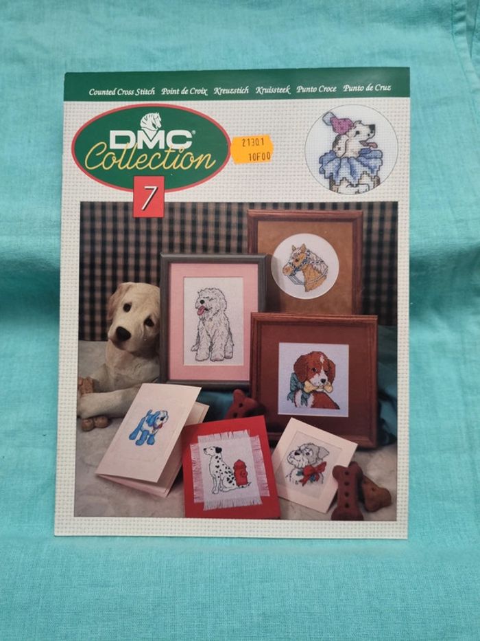 Broderie point de croix chien