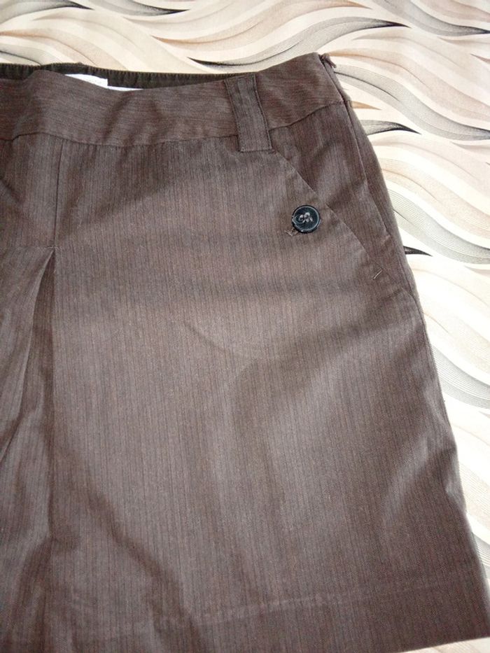 Jupe marron avec fine rayures esprit taille 44 - photo numéro 2