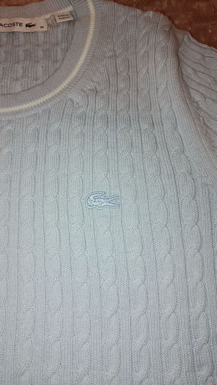 Pull torsadé lacoste manche courte - photo numéro 5