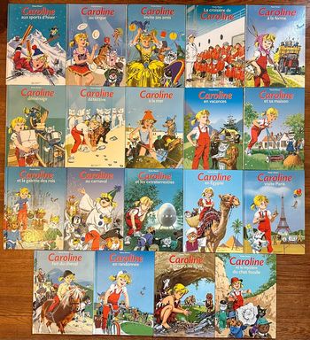 Lot de 19 livres Caroline Pierre Probst Hachette Jeunesse albums bd vintage collection