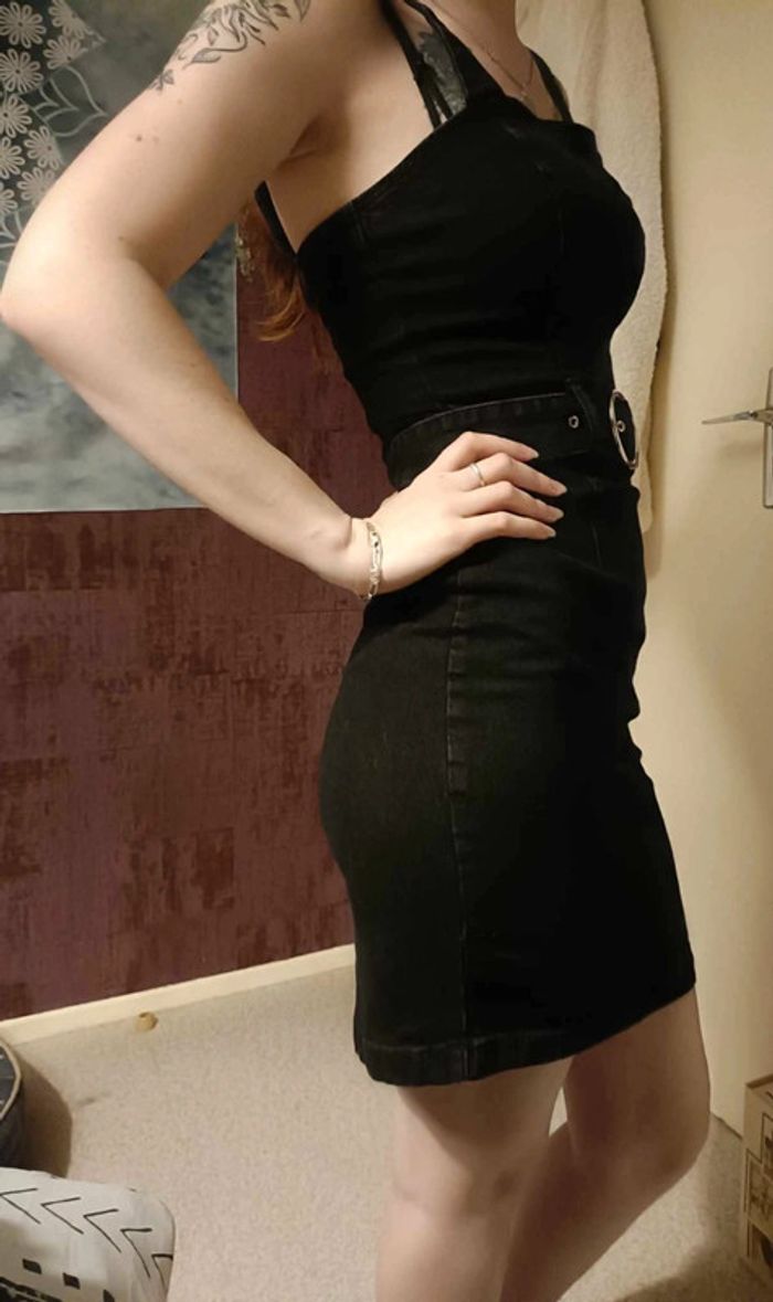 Robe en jean noir - photo numéro 12