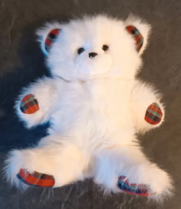 Peluche ourson blanc - Nounours - photo numéro 2