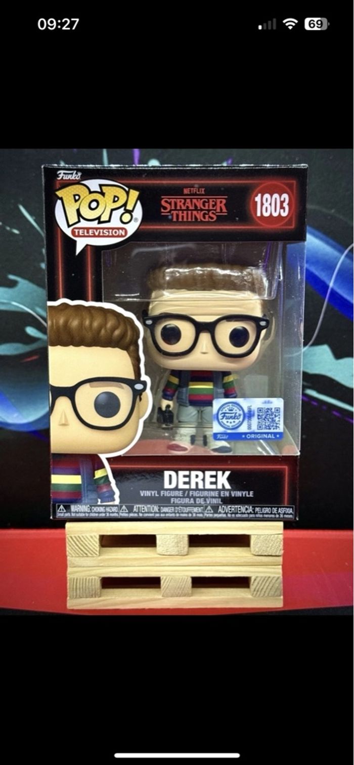 Funko Pop Stranger Things - Derek Turnbow Exclusive Edition #1803 - Presale - photo numéro 2