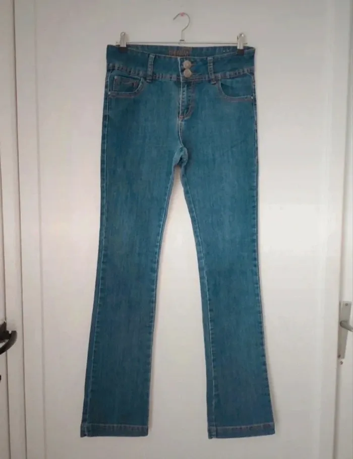 Jeans vintage y2k évasé/ patte d'éléphant femme.  C