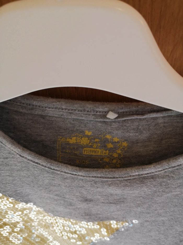 T-shirt Name It en gris et jaune 6 ans - photo numéro 5