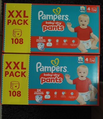 Couches Pampers baby-dry pants