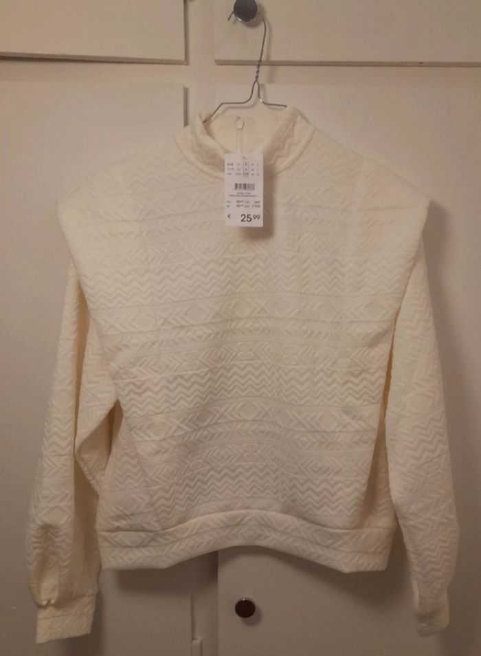 Camaïeu Pull blanc casual chic mi-saison - photo numéro 5