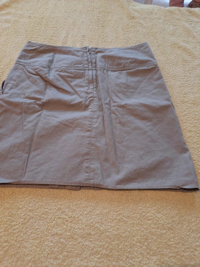 Jupe en coton beige Camaïeu 40 - photo numéro 5