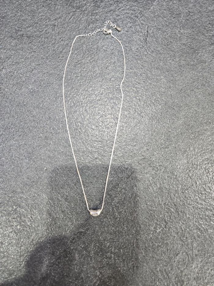 Jolie collier avec pendentif couleur argent neuf - photo numéro 1