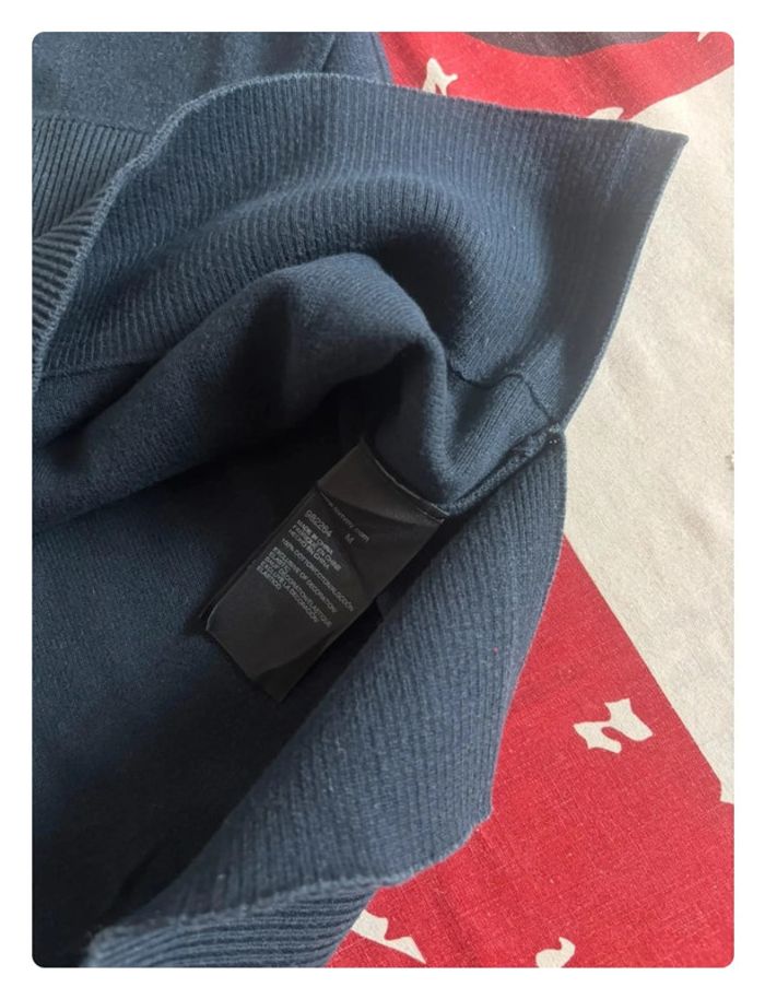 Sweat Tommy Hilfiger taille M bleu marine col V - photo numéro 6