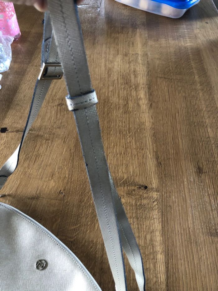 Sac à main Texier couleur beige irisé - photo numéro 10