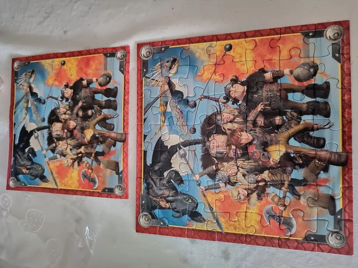 3 puzzles 49 pièces Dragons Crocmou - photo numéro 3