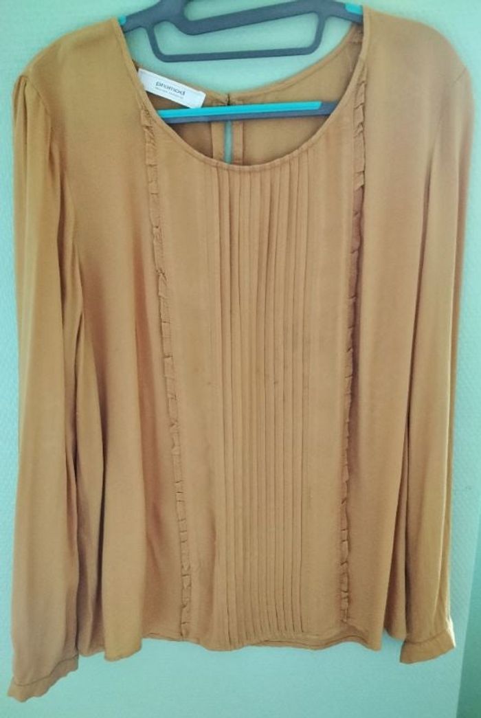 Blouse femme taille 42 jaune moutarde