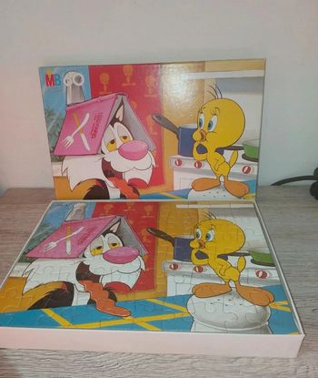 Puzzle ancien MB titi et gros minet