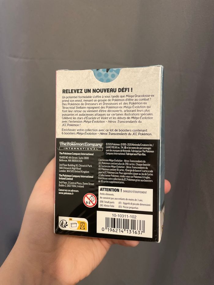Lot de 6 boosters - Bundle Pokémon Méga Évolution Héros Transcendants ME2.5 - photo numéro 1