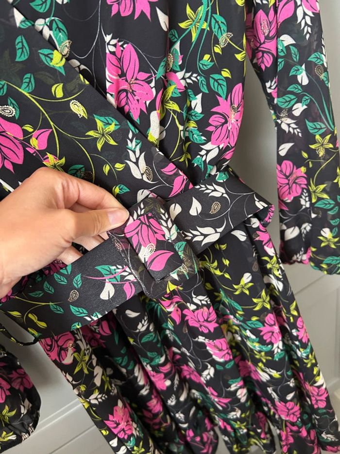 Robe fleurie cache cœur - photo numéro 3