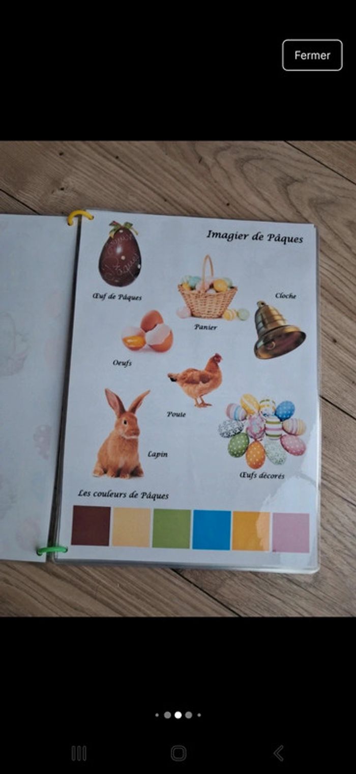 Mon livret d'activités thème paques. Pédagogie montessori. Busy book quiet book - photo numéro 4