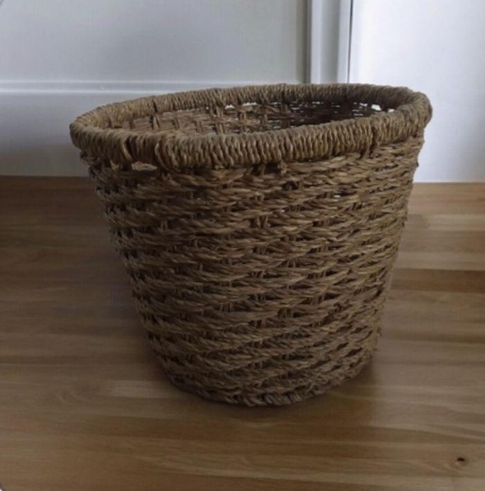 Panier en osier jute beige - photo numéro 4