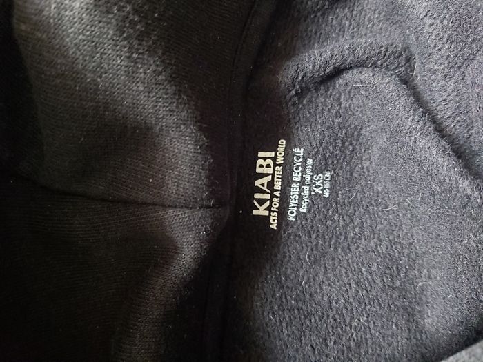 Sweat à capuche noir XXS 12 ans - photo numéro 4