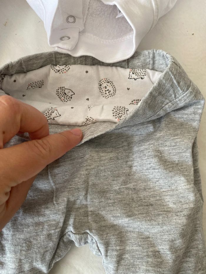 Ensemble bébé mixte 3 mois Hérissons - photo numéro 4