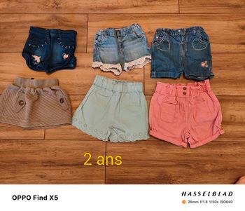 Lot de 5 shorts et 1 jupe