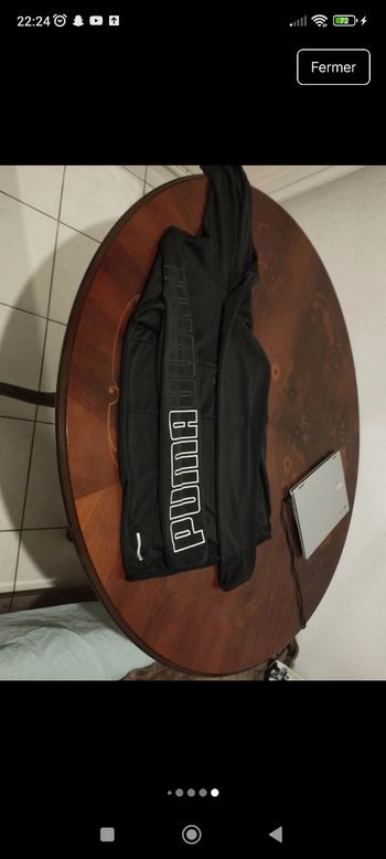 sweat à capuche noir Puma