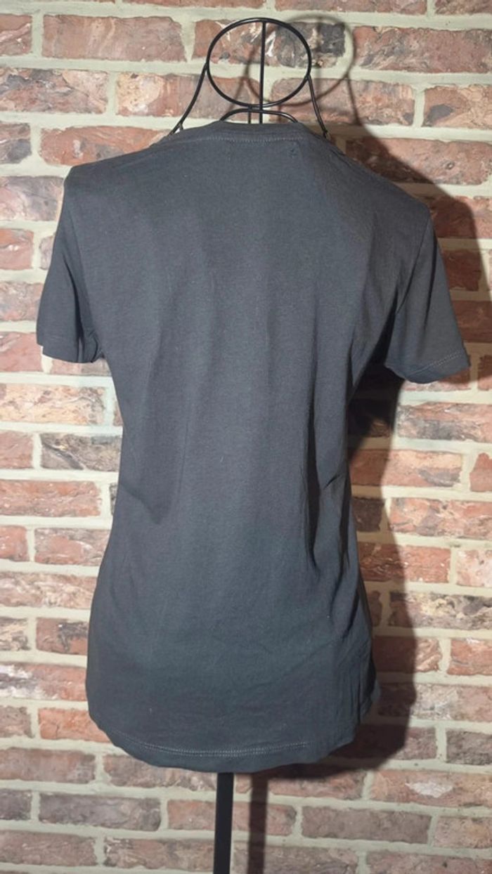 T-shirt gris foncé avec logo Pull and Bear Taille S / 36 - photo numéro 10